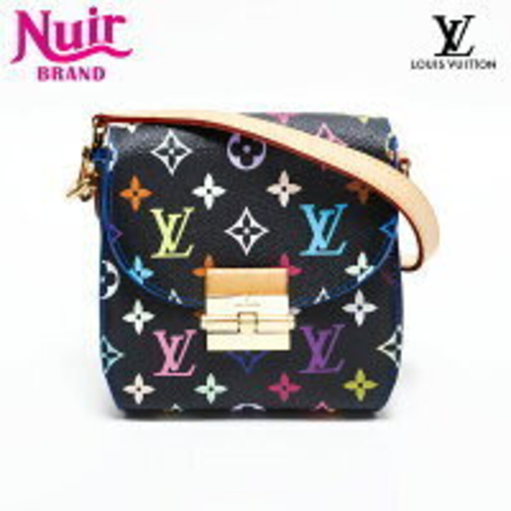 Louis Vuitton Takashi Murakami Black Heartbreaker Noir Black Shoulder Bag